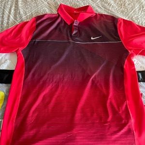 Tiger Woods Red Polo size medium
